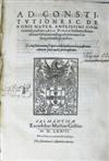 LAW  PINHEL, AIRES. Ad constitutiones C. de bonis mater. amplissimi commentarii. 1573 + Ad. Rub. et L. Secun. C. de rescind. vend. 1573